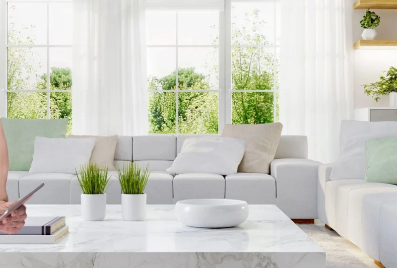 Comment habiller une fenêtre avec un coffre de volet roulant ?