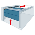 Sectionnelle plafond