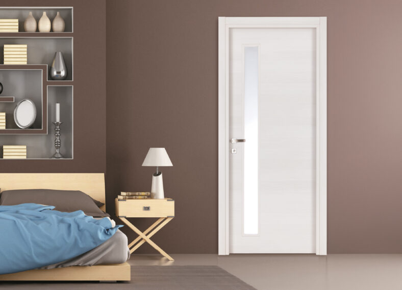 <p>Porte semi-vitrée</p>