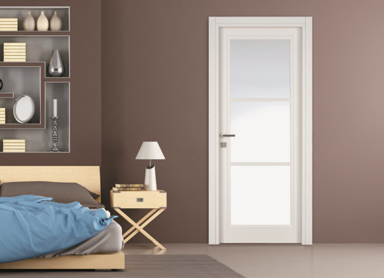 <p>Porte vitrée</p>