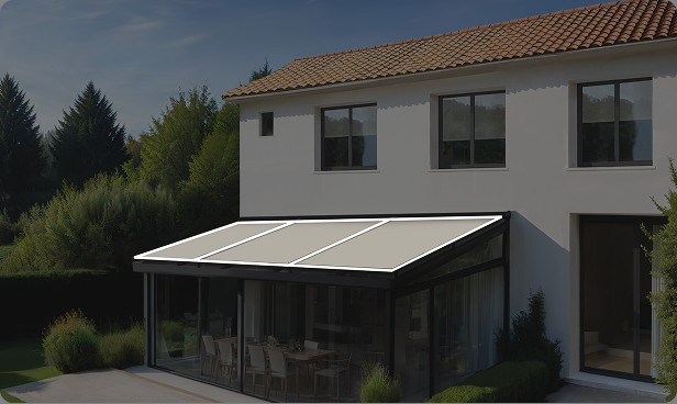 Store de toiture de véranda